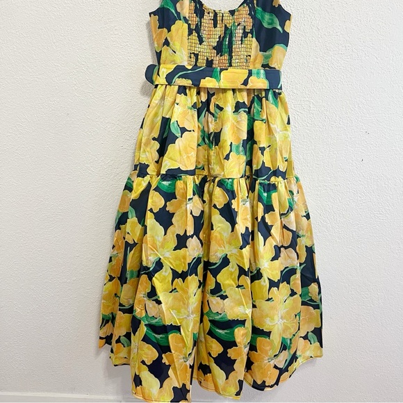 NWT Hutch Alice Belted Floral-Print Midi Dress - Picture 10 of 11